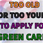 green card lottery age limit